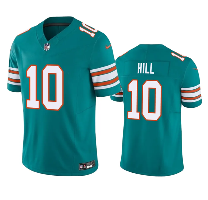 Miami Dolphins #10 Tyreek Hill Aqua 2023 F.U.S.E Vapor Limited Stitched Football Jersey